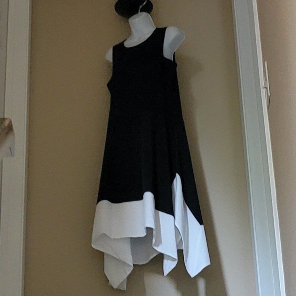 1 State Dress  Architectual hemline   "Temporarily reduced"